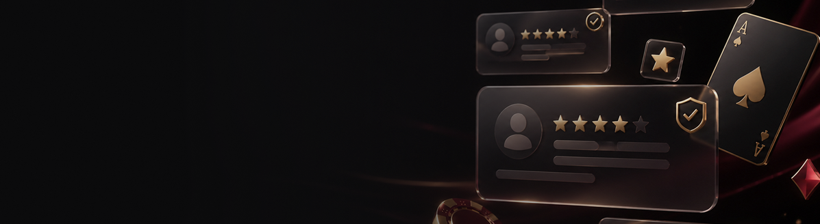 &nbsp;
Partilhe a sua experiência no casino
Crie um perfil gratuito para escrever uma análise, avaliar um casino e ajudar outros utilizadores a comparar.